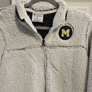 Champion Sherpa Jacket - Cream and Navy